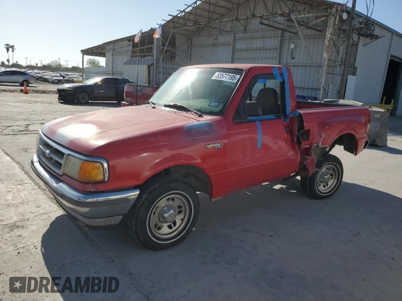 1996 Ford Ranger XL z VIN 1FTCR10A0TPA17975, wystawiony jako Copart lot #52577195 z przebiegiem 182 160 mil mil oraz Szkoda całkowita • Salvage title. Historia ofert i sprzedaży dostępna na DreamBid. Obrazek 1.