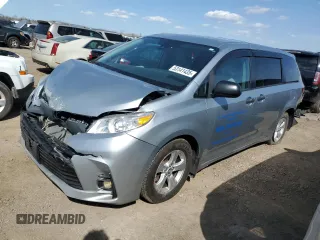 2020 Toyota Sienna L with VIN 5TDZZ3DC3LS033336, listed as a Copart auction lot 53141435 with 90,908 mi miles and Salvage title. Bid and sale history available at DreamBid. Image 1.