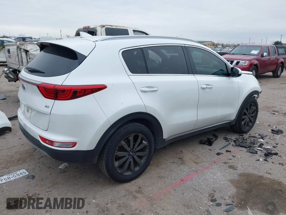 2018 Kia Sportage EX with VIN KNDPN3AC6J7398253, listed as a IAAI auction lot 41593541 with 138,622 mi miles and . Bid and sale history available at DreamBid. Image 4.