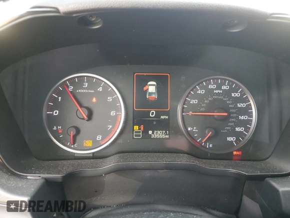 2022 Subaru WRX Premium with VIN JF1VBAF69N9003263, listed as a Copart auction lot 42211255 with 33,555 mi miles and Salvage Title. Bid and sale history available at DreamBid. Image 9.