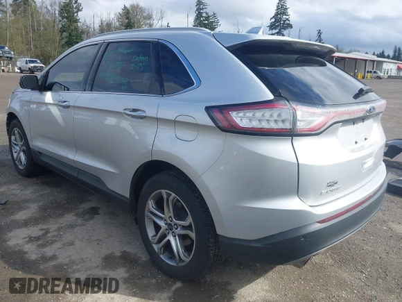 2015 Ford Edge Titanium with VIN 2FMTK4K95FBB10331, listed as a IAAI auction lot 41990356 with 121,337 mi miles. Bid and sale history available at carsss.com. Image 3.