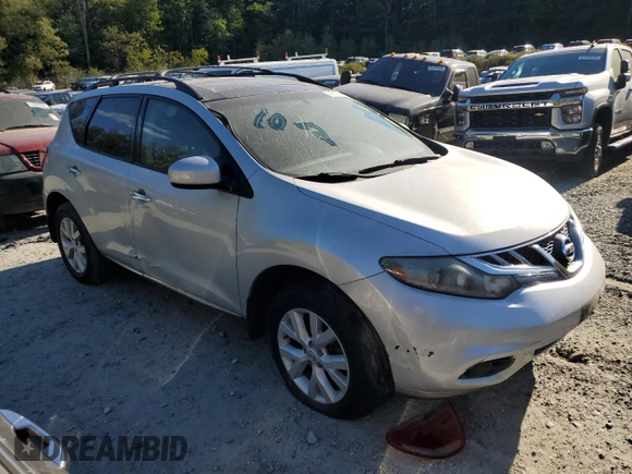 2012 Nissan Murano SL with VIN JN8AZ1MW0CW214619, listed as a Copart auction lot 74514164 with 0 mi miles and Salvage Title. Bid and sale history available at carsss.com. Image 4.