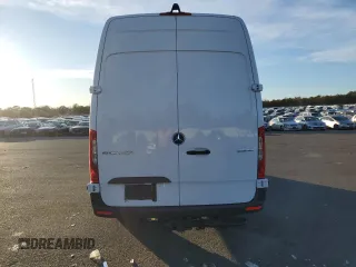 2025 Mercedes-Benz Sprinter Cargo with VIN W1Y4NCHY6SP753794, listed as a Copart auction lot 87057804 with 610 mi miles and Salvage Title. Bid and sale history available at carsss.com. Image 6.