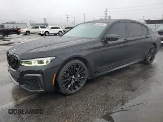 2022 BMW 7 Series 740i with VIN WBA7T2C08NCJ45450, listed as a Copart auction lot 44440605 with 75,297 mi miles and Salvage Title. Bid and sale history available at carsss.com. Image 1.