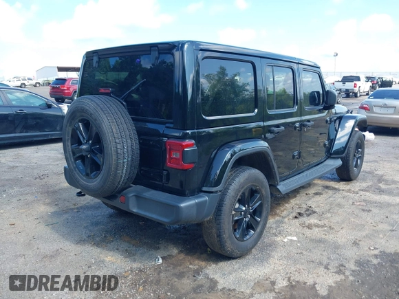 2020 Jeep Wrangler Unlimited Sahara z VIN 1C4HJXEN6LW106869, wystawiony jako IAAI lot #42390113 z przebiegiem 56 907 mil mil oraz . Historia ofert i sprzedaży dostępna na DreamBid. Obrazek 4.
