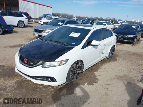 2015 Honda Civic Sedan Si with VIN 2HGFB6E53FH707773, listed as a IAAI auction lot 41427654 with 90,583 mi miles. Bid and sale history available at carsss.com. Image 17.