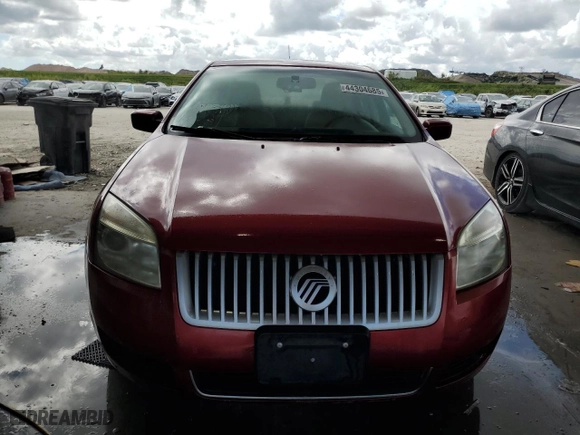 2009 Mercury Milan Premier with VIN 3MEHM08149R604750, listed as a Copart auction lot 44304685 with 66,271 mi miles and Salvage Title. Bid and sale history available at carsss.com. Image 5.