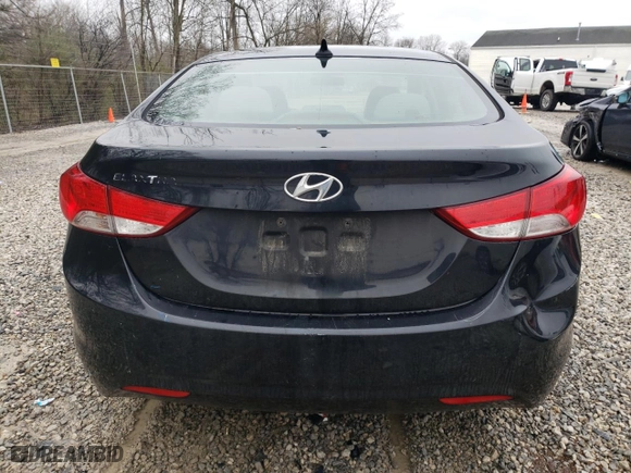 2011 Hyundai Elantra GLS PZEV with VIN 5NPDH4AE9BH002654, listed as a Copart auction lot 52573555 with 154,181 mi miles and Clean Title. Bid and sale history available at carsss.com. Image 6.