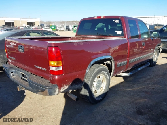 2001 Chevrolet Silverado 1500 LT with VIN 2GCEC19TX11103206, listed as a IAAI auction lot 41607555 with 1 mi miles. Bid and sale history available at carsss.com. Image 4.