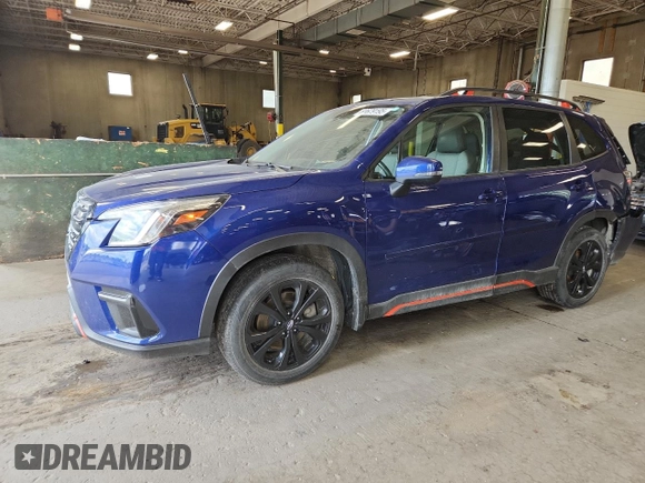 2023 Subaru Forester Special Sports with VIN JF2SKAJC4PH546380, listed as a Copart auction lot 63679195 with 40,517 mi miles and Salvage title. Bid and sale history available at DreamBid. Image 1.