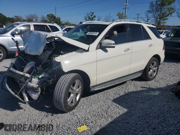 2013 Mercedes-Benz M 350 with VIN 4JGDA5JB0DA207866, listed as a Copart auction lot 48928315 with Not Provided miles and Salvage Title. Bid and sale history available at DreamBid. Image 1.
