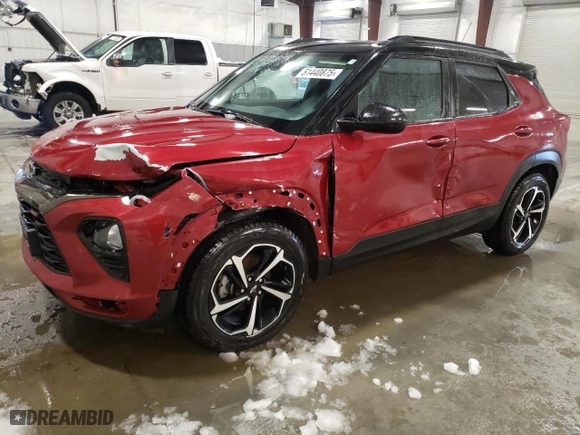 2021 Chevrolet TrailBlazer RS with VIN KL79MTSL1MB121261, listed as a Copart auction lot 51440875 with 134,788 mi miles and Salvage Title. Bid and sale history available at carsss.com. Image 1.