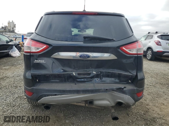 2014 Ford Escape Titanium with VIN 1FMCU9J90EUC89590, listed as a Copart auction lot 43985065 with 128,878 mi miles and Salvage Title. Bid and sale history available at carsss.com. Image 6.