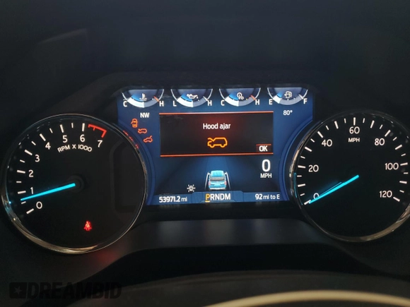 2022 Ford Expedition XLT with VIN 1FMJU1JTXNEA07101, listed as a Copart auction lot 56622645 with 53,971 mi miles and Salvage title. Bid and sale history available at DreamBid. Image 9.