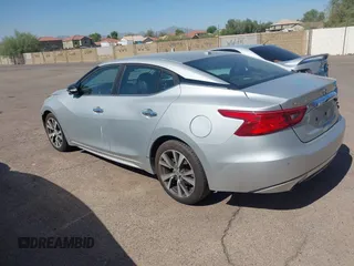 2017 Nissan Maxima Platinum with VIN 1N4AA6AP7HC400248, listed as a IAAI auction lot 42228813 with 221,209 mi miles and . Bid and sale history available at DreamBid. Image 3.