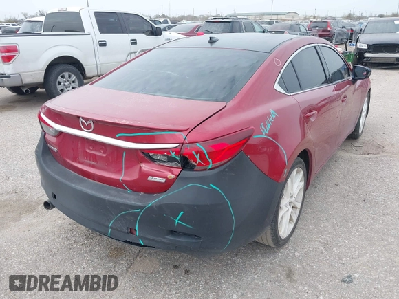 2014 Mazda 6 i Grand Touring with VIN JM1GJ1W57E1108539, listed as a IAAI auction lot 41749387 with Not Provided miles. Bid and sale history available at carsss.com. Image 4.