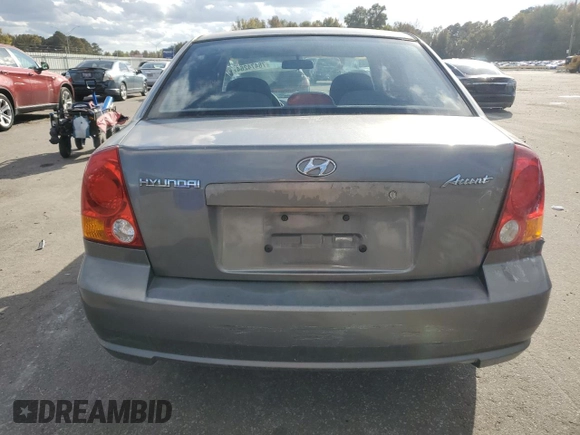 2003 Hyundai Accent GL with VIN KMHCG45C23U476391, listed as a Copart auction lot 78474264 with 155,731 mi miles and Salvage Title. Bid and sale history available at carsss.com. Image 6.