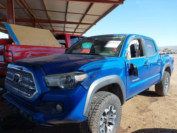 2017 Toyota Tacoma SR5 with VIN 3TMCZ5AN7HM067424, listed as a IAAI auction lot 41648275 with 202,248 mi miles. Bid and sale history available at carsss.com. Image 6.