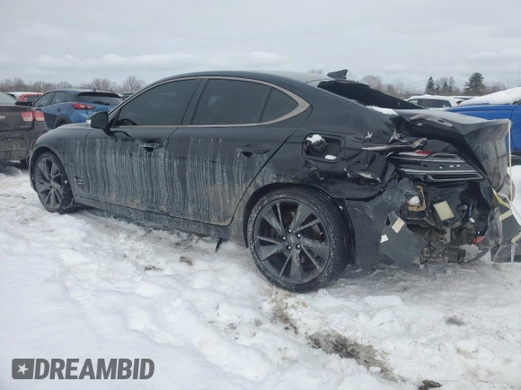 2023 Genesis G70 3.3T with VIN KMTG54TE5PU122081, listed as a Copart auction lot 45545305 with 17,674 mi miles and Salvage Title. Bid and sale history available at DreamBid. Image 2.