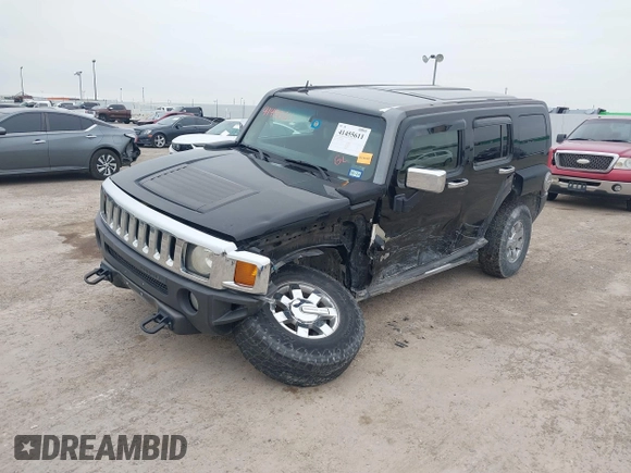 2007 Hummer H3 SUV with VIN 5GTDN13E578109056, listed as a IAAI auction lot 41455611 with 182,456 mi miles and . Bid and sale history available at DreamBid. Image 2.