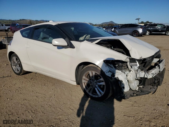 2011 Honda CR-Z EX with VIN JHMZF1C69BS004758, listed as a Copart auction lot 46300585 with 139,487 mi miles and Salvage Title. Bid and sale history available at carsss.com. Image 4.