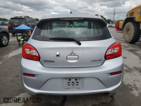 2018 Mitsubishi Mirage ES с VIN ML32A3HJ2JH005159, выставлен на аукционе Copart как лот 59255925 с пробегом 94 114 миль миль и Списание • Salvage title. История ставок и продаж доступна на DreamBid. Изображение 6.