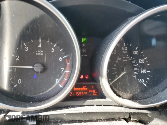 2012 Mazda 5 Sport with VIN JM1CW2BL4C0139163, listed as a Copart auction lot 75521794 with 211,595 mi miles and Salvage Title. Bid and sale history available at DreamBid. Image 9.
