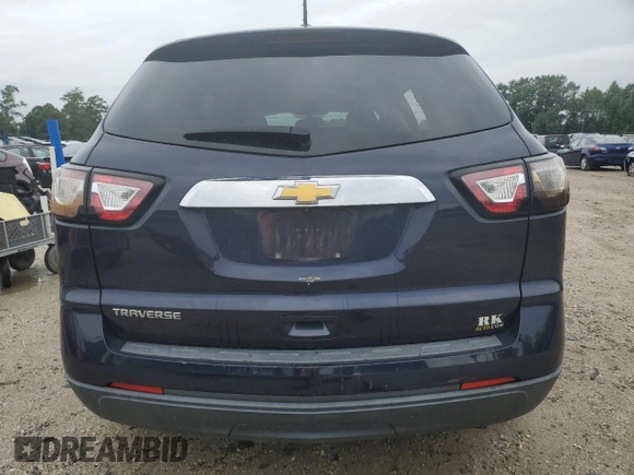 2017 Chevrolet Traverse LS with VIN 1GNKRFED0HJ274650, listed as a Copart auction lot 62949885 with 138,043 mi miles and Salvage title. Bid and sale history available at DreamBid. Image 6.