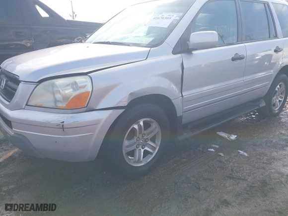 2003 Honda Pilot EX with VIN 2HKYF18633H580612, listed as a IAAI auction lot 41670305 with 216,798 mi miles. Bid and sale history available at carsss.com. Image 6.