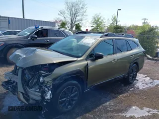 2025 Subaru Outback Onyx с VIN 4S4BTALC7S3125022, выставлен на аукционе IAAI как лот 42033771 с пробегом 27 062 миль миль и . История ставок и продаж доступна на DreamBid. Изображение 2.