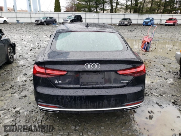 2021 Audi A5 Sportback Premium with VIN WAUABCF53MA039861, listed as a Copart auction lot 44006643 with 33,720 mi miles. Bid and sale history available at carsss.com. Image 6.