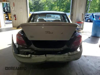 2002 Kia Rio with VIN KNADC123326133077, listed as a Copart auction lot 52427975 with 105,357 mi miles and Salvage Title. Bid and sale history available at carsss.com. Image 6.