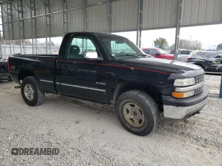 1999 Chevrolet Silverado 1500 LS with VIN 1GCEK14T9XZ112926, listed as a Copart auction lot 81816394 with 155,866 mi miles and Salvage Title. Bid and sale history available at carsss.com. Image 4.