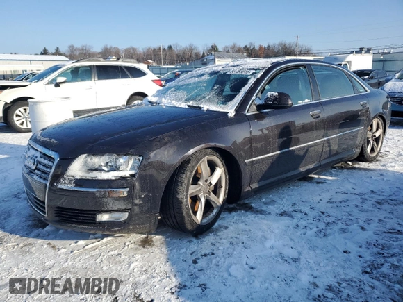 2010 Audi A8 z VIN WAURVAFA7AN007320, wystawiony jako Copart lot #88761015 z przebiegiem Nie podano mil oraz Szkoda całkowita • Salvage title. Historia ofert i sprzedaży dostępna na DreamBid. Obrazek 1.