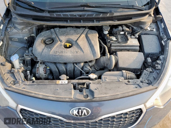 2016 Kia Forte LX z VIN KNAFX4A63G5551727, wystawiony jako Copart lot #57062515 z przebiegiem 131 419 mil mil oraz Szkoda całkowita • Salvage title. Historia ofert i sprzedaży dostępna na DreamBid. Obrazek 11.