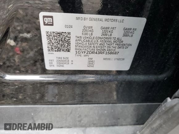 2024 Cadillac XT4 AWD Premium Luxury z VIN 1GYFZDR43RF158687, wystawiony jako Copart lot #44529515 z przebiegiem 20 754 mil mil oraz Czysty tytuł • Clean title. Historia ofert i sprzedaży dostępna na DreamBid. Obrazek 13.