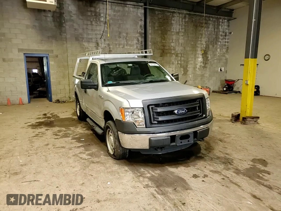 2014 Ford F-150 XL with VIN 1FTMF1EF8EFB92288, listed as a Copart auction lot 58770415 with 65,059 mi miles and Salvage title. Bid and sale history available at DreamBid. Image 13.