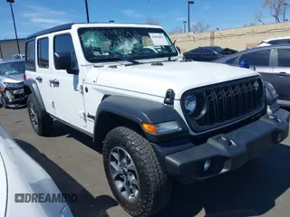2024 Jeep Wrangler Willys with VIN 1C4PJXDN7RW104649, listed as a IAAI auction lot 41855892 with 16,762 mi miles. Bid and sale history available at carsss.com. Image 1.