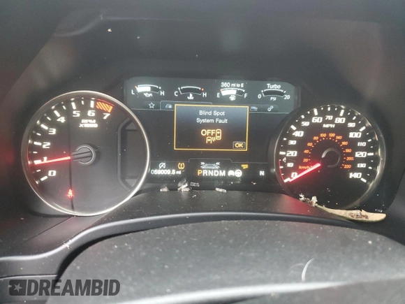 2020 Ford F-150 Raptor with VIN 1FTFW1RG2LFB42527, listed as a Copart auction lot 46170725 with 59,009 mi miles and Salvage Title. Bid and sale history available at carsss.com. Image 9.
