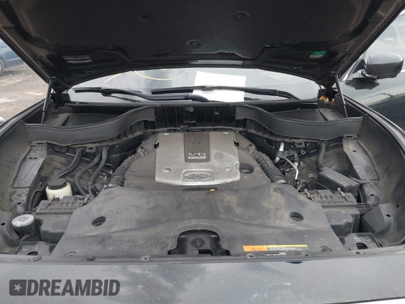2016 Infiniti QX70 with VIN JN8CS1MWXGM752436, listed as a IAAI auction lot 41681170 with 130,208 mi miles and . Bid and sale history available at DreamBid. Image 10.