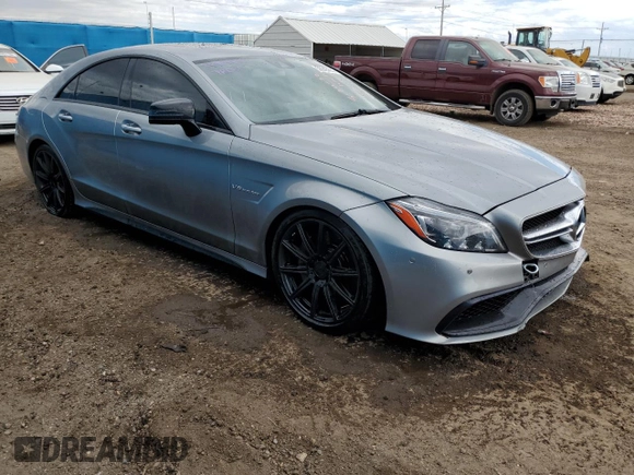 2015 Mercedes-Benz CLS-Class CLS 63 AMG S-Model with VIN WDDLJ7GB2FA155636, listed as a Copart auction lot 58945682 with 93,396 mi miles. Bid and sale history available at carsss.com. Image 1.