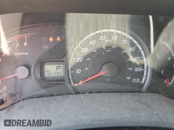 2011 Toyota Sienna LE AAS with VIN 5TDKK3DC0BS159383, listed as a Copart auction lot 54610645 with 184,385 mi miles and Salvage Title. Bid and sale history available at DreamBid. Image 9.