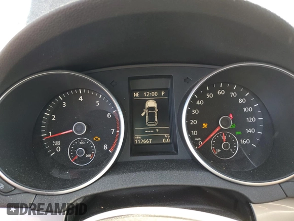 2012 Volkswagen Golf z VIN WVWBB7AJ9CW238837, wystawiony jako Copart lot #55990855 z przebiegiem 112 667 mil mil oraz Szkoda całkowita • Salvage title. Historia ofert i sprzedaży dostępna na DreamBid. Obrazek 9.