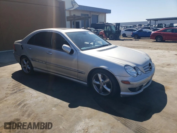 2005 Mercedes-Benz C 320 with VIN WDBRF64J45F601667, listed as a Copart auction lot 74143814 with 169,794 mi miles and Salvage Title. Bid and sale history available at DreamBid. Image 4.