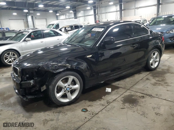 2011 BMW 1 Series 128i with VIN WBAUP9C58BVL90406, listed as a Copart auction lot 88237875 with 102,661 mi miles and Salvage Title. Bid and sale history available at carsss.com. Image 1.