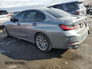 2023 BMW 3 Series 330i xDrive with VIN 3MW89FF0XP8D75507, listed as a Copart auction lot 43062285 with 34,396 mi miles and Salvage Title. Bid and sale history available at carsss.com. Image 2.