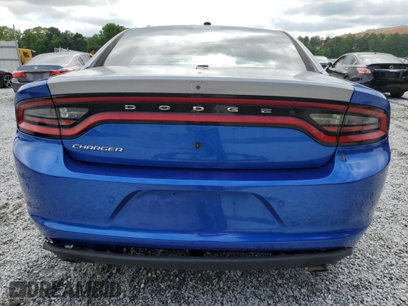 2022 Dodge Charger Police with VIN 2C3CDXAT5NH116675, listed as a Copart auction lot 55891205 with 59,669 mi miles and Salvage Title. Bid and sale history available at DreamBid. Image 6.