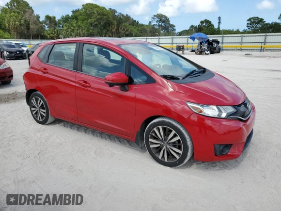 2015 Honda Fit EX-L with VIN 3HGGK5H84FM742456, listed as a Copart auction lot 54662215 with 89,237 mi miles and Salvage Title. Bid and sale history available at carsss.com. Image 4.