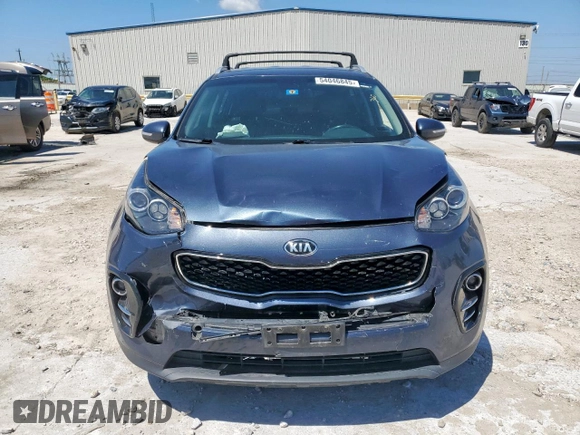 2019 Kia Sportage EX with VIN KNDPN3AC0K7601493, listed as a Copart auction lot 54046845 with 100,386 mi miles and Salvage title. Bid and sale history available at DreamBid. Image 5.