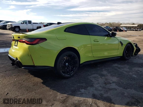 2021 BMW M4 Competition with VIN WBS33AZ09MCH46153, listed as a Copart auction lot 82263413 with 0 mi miles. Bid and sale history available at carsss.com. Image 3.